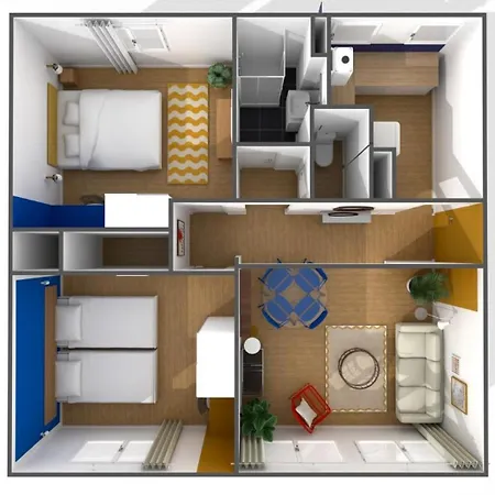 Apartament Two Bedroom Near Shops & Tram Villeneuve-d'Ascq